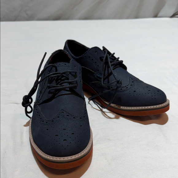 GEORGE Men\'s Wingtip Blue Suede Shoe Size 9 main image 5